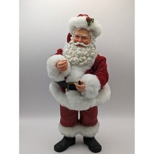Possible Dreams Clothique Santa 10" With Spring Bouncy Bobble Santa